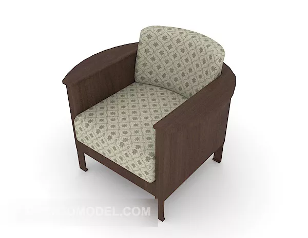 New Chinese Home Single Sofa 3d model New Chinese Home Single Sofa 3d model
