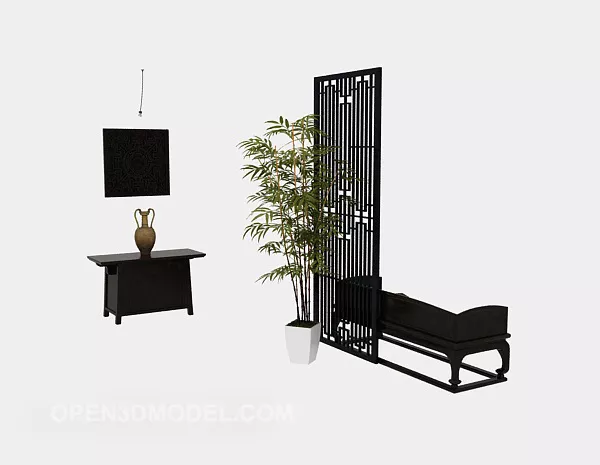 Office Partition Module 3d model