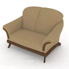 New Chinese Retro Single Sofa 3d model
