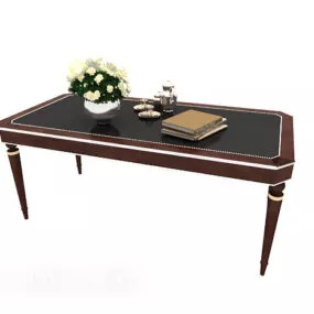 New Chinese Retro Wooden Desk 3d model