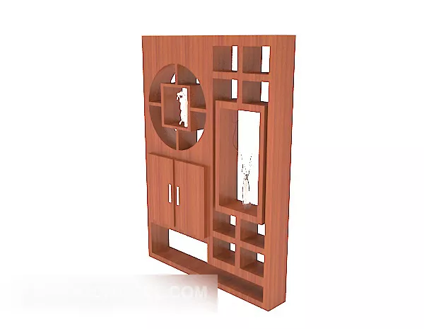 New Chinese Simple Bookcase 3d model New Chinese Simple Bookcase 3d model