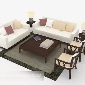 Chinese Simple Combination Sofa 3d model