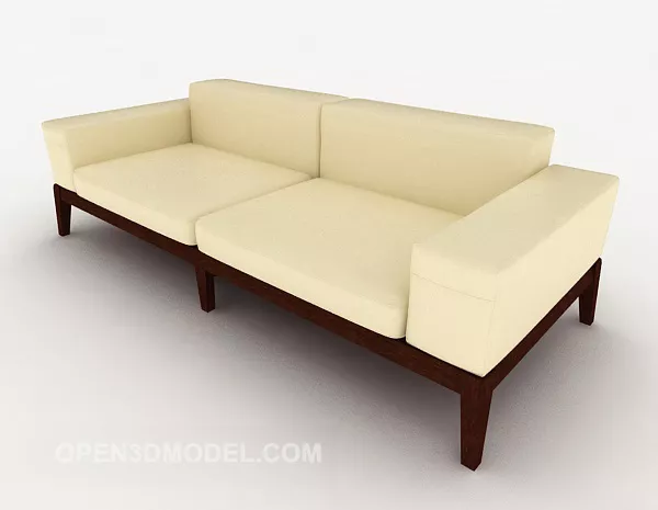 New Chinese Simple Double Sofa Furniture 3d model New Chinese Simple Double Sofa Furniture 3d model