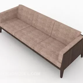 New Chinese Simple Multiplayer Sofa 3d model