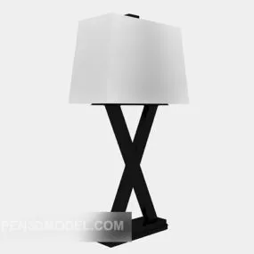 Chinese White Simple Table Lamp 3d model