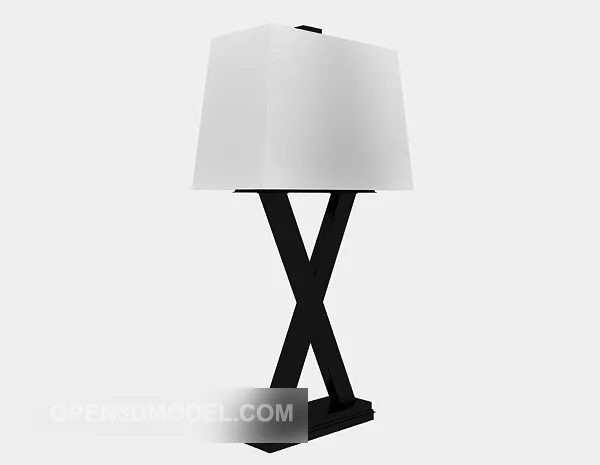 Chinese White Simple Table Lamp 3d model Chinese White Simple Table Lamp 3d model