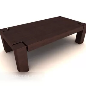 New Chinese Simple Wooden Coffee Table 3d model