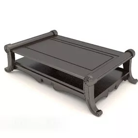 New Chinese Small Black Coffee Table 3d model