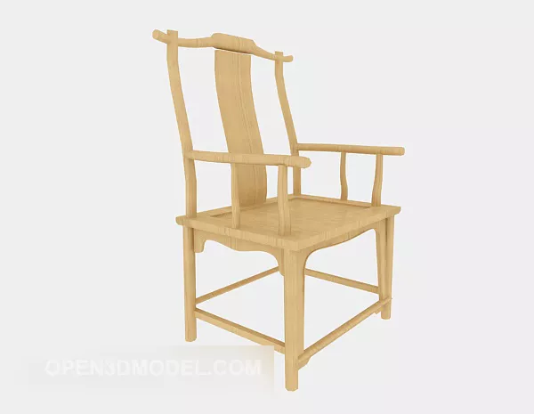 Chinese Solid Wood Home Chair 3d model Chinese Solid Wood Home Chair 3d model