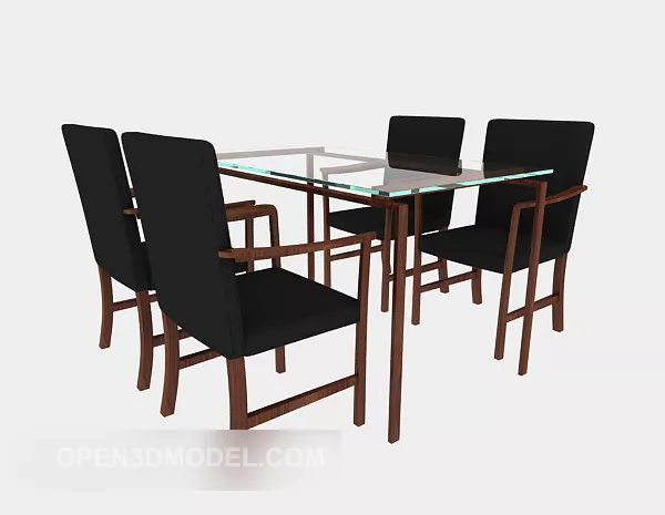 Chinese Style Table Chair Set 3d model Chinese Style Table Chair Set 3d model
