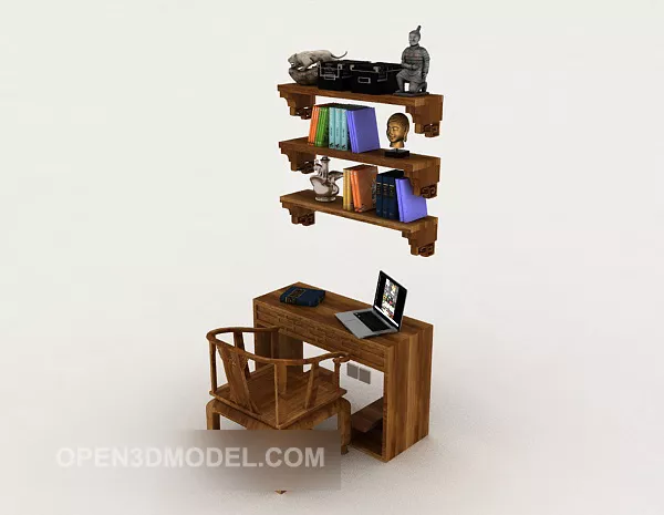 Modern Chinese Table And Chair 3d model Modern Chinese Table And Chair 3d model