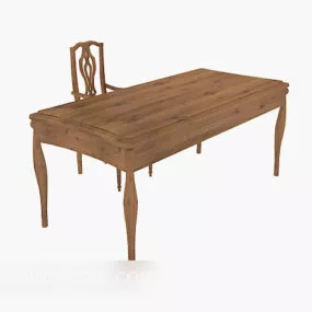 New Chinese Table Chair 3d model