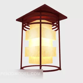 Chinese Wooden Ancient Chandelier 3d model