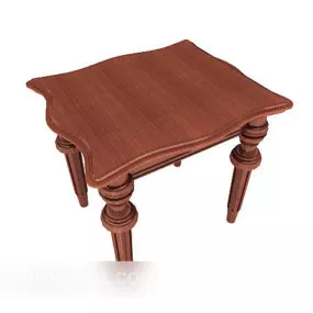 New Chinese Wooden Dining Table 3d model