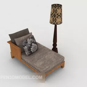 Chinese Wooden Sofa Chair Chair 3d model