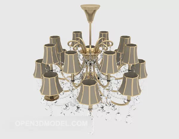 Classical Home Chandelier Design 3d model Classical Home Chandelier Design 3d model