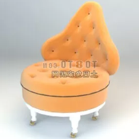 Armrest European Sofa 3d model