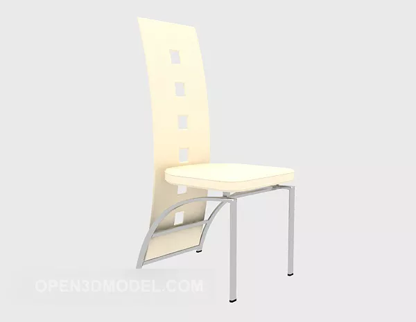 No Armrest Solid Wood Chair 3d model No Armrest Solid Wood Chair 3d model