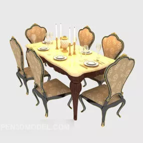 Noble Atmosphere Table Furniture 3d model