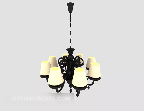 Nordic Home Chandelier Design 3d model Nordic Home Chandelier Design 3d model