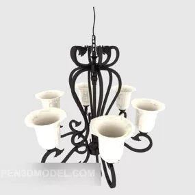 Nordic Simple Craft Chandelier 3d model