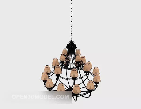 Nordic Style Chandelier Decor 3d model Nordic Style Chandelier Decor 3d model