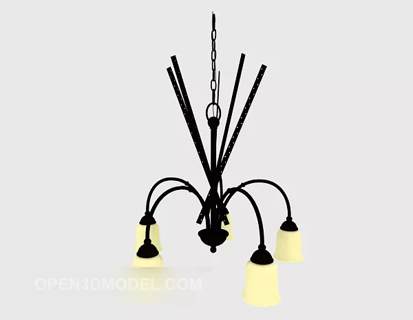 Nordic-style Home Chandelier 3d model Nordic-style Home Chandelier 3d model