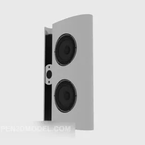 Stylized White Speaker 3d model