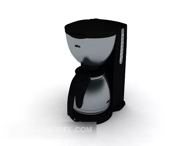 Black Modern Coffee Machine 3d model Black Modern Coffee Machine 3d model