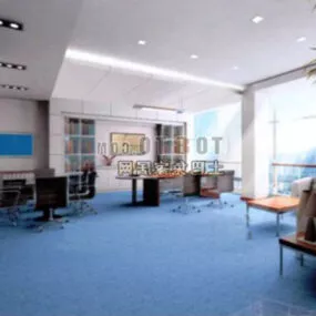 Office Empty Room 3d model