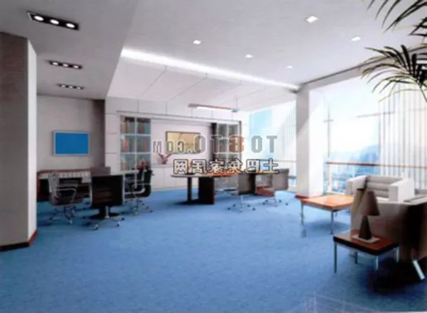 Office Empty Room 3d model Office Empty Room 3d model
