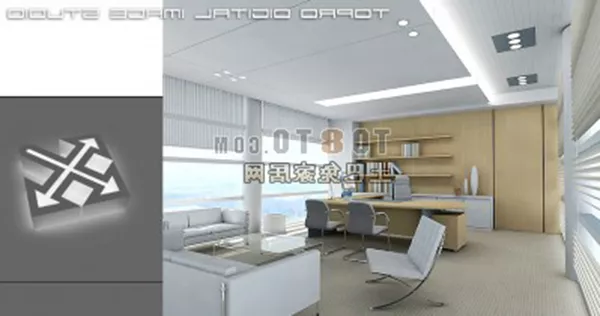 Boss Room Office Interior 3d model Boss Room Office Interior 3d model