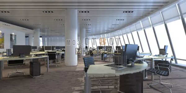Office Hall Interior Design 3d model Office Hall Interior Design 3d model