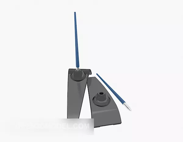 Purple Ballpoint Pen 3d model