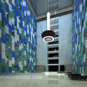 Office Lobby Space 3d model