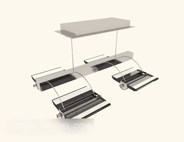Office Area Chandelier 3d model Office Area Chandelier 3d model