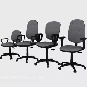 Office Chair Difference Size Collection 3d model