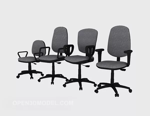 Office Chair Difference Size Collection 3d model Office Chair Difference Size Collection 3d model
