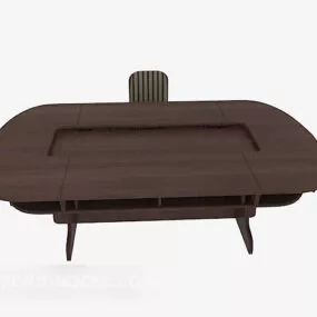 Office Modern Conference Table Chairs 3d model