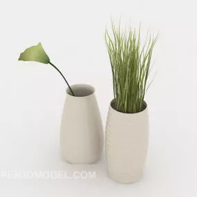 Office Decoration Potted Plant 3d model