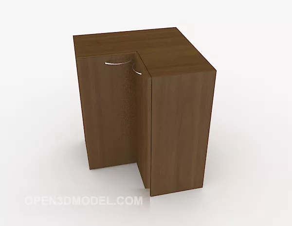 Locker Bookcase With Upper Shelf 3d model