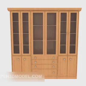 Office Large Bookcase 3d model