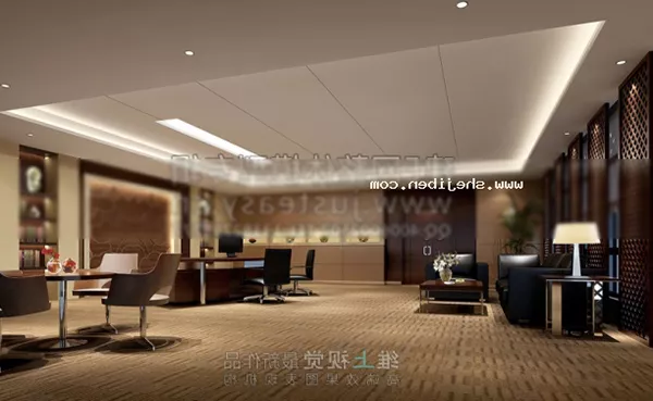 Boss Office Room 3d model Boss Office Room 3d model