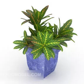 Office Watch Potted Plant 3d model