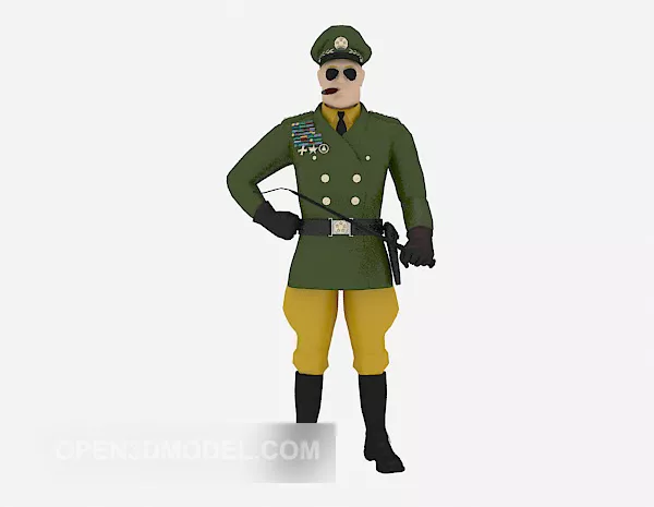 Officer Character V1 3d model Officer Character V1 3d model