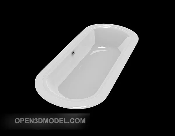 Smooth Edge Bathtub 3d model