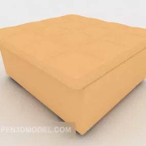 Orange Sofa Stool 3d model