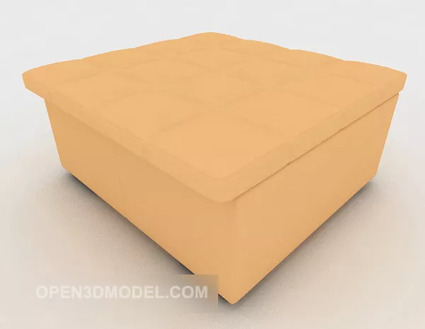 Orange Sofa Stool 3d model Orange Sofa Stool 3d model