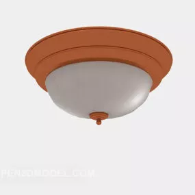 Old Ceiling Lamp Orange Color 3d model