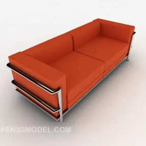 Orange Home Double Sofa 3d model